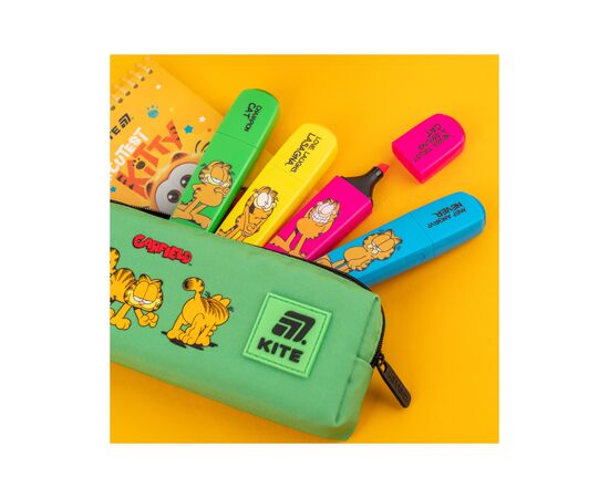 Набор маркеров Kite Highlighter Garfield, набор из 4-х цветов (GF25-444), изображение 5 Набор маркеров Kite Highlighter Garfield, набор из 4-х цветов (GF25-444), изображение 5