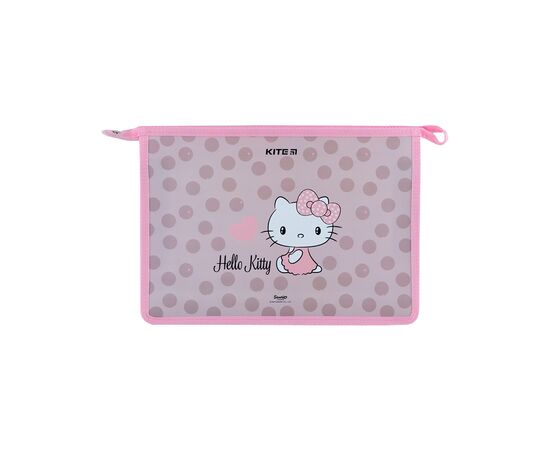 Папка на молнии Kite A4+ на молнии Hello Kitty (HK24-428), изображение 2 Папка на молнии Kite A4+ на молнии Hello Kitty (HK24-428), изображение 2