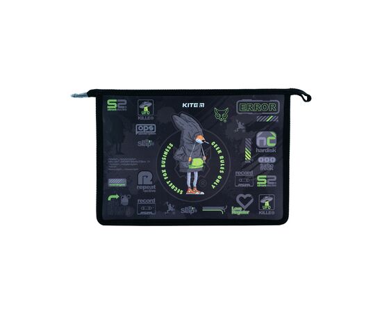 Папка на молнии Kite A4+ на молнии Fox Rules (K24-428-2), изображение 2 Папка на молнии Kite A4+ на молнии Fox Rules (K24-428-2), изображение 2