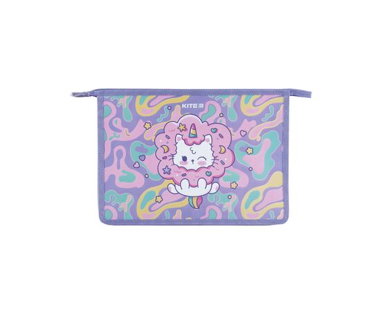 Папка на молнии Kite A4+ на молнии Rainbow Catcorn (K24-428-1), изображение 2 Папка на молнии Kite A4+ на молнии Rainbow Catcorn (K24-428-1), изображение 2