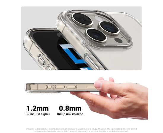 Чехол для мобильного телефона Armorstandart Air OPPO Reno12 Pro Clear (ARM78016), изображение 3
