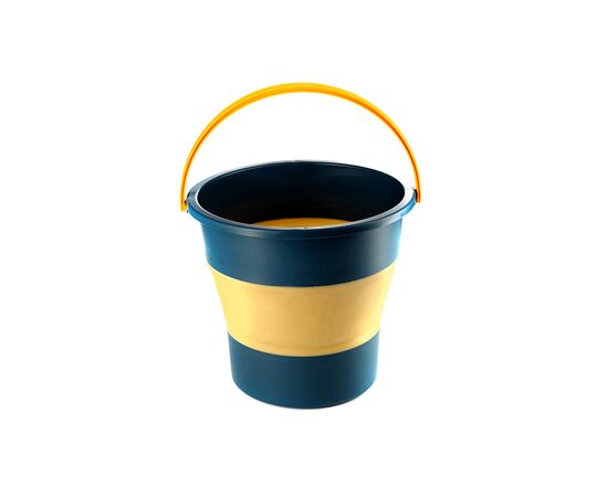 Відро складне СИЛА силіконове 10 л orange-black (961002), зображення 2 Відро складне СИЛА силіконове 10 л orange-black (961002), зображення 2