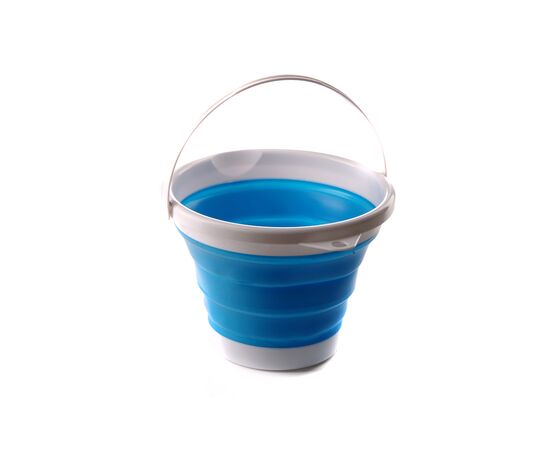 Ведро складное СИЛА силіконове 5 л blue (961003)