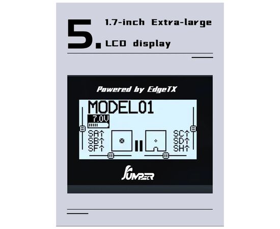 Пульт управления для дрона Jumper T12 MAXHALL ELRS2.4G (C10120), изображение 11 Пульт управления для дрона Jumper T12 MAXHALL ELRS2.4G (C10120), изображение 11