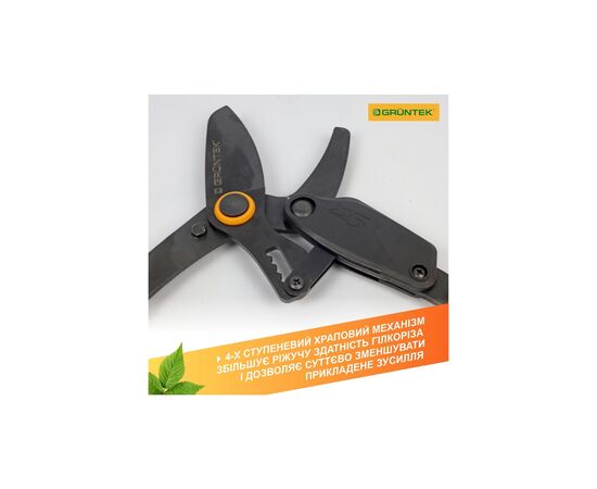 Секатор Gruntek XT 27-41 с храповым механизмом, d 40мм, 700-1040мм, с телескопическими ручками (295070140), изображение 8