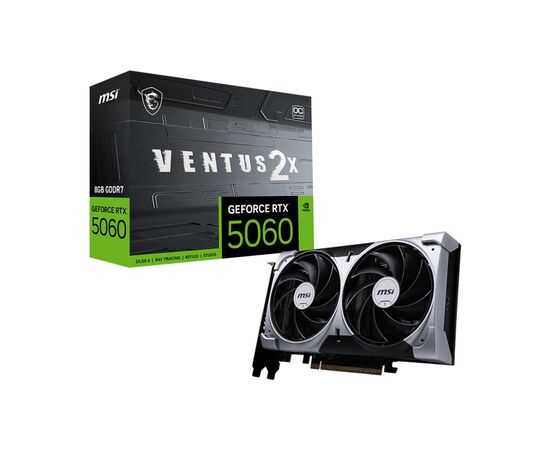 Видеокарта MSI GeForce RTX5060 8Gb VENTUS 2X OC (RTX 5060 8G VENTUS 2X OC), изображение 5 Видеокарта MSI GeForce RTX5060 8Gb VENTUS 2X OC (RTX 5060 8G VENTUS 2X OC), изображение 5