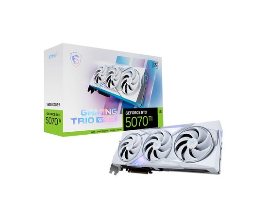 Видеокарта MSI GeForce RTX5070 Ti 16GB GAMING TRIO OC WHITE (RTX 5070 Ti 16G GAMING TRIO OC WHITE), изображение 7 Видеокарта MSI GeForce RTX5070 Ti 16GB GAMING TRIO OC WHITE (RTX 5070 Ti 16G GAMING TRIO OC WHITE), изображение 7