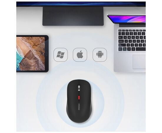 Мышка Xiaomi MiiiW Wireless/Bluetooth Black (MW23M22 Black), изображение 2 Мышка Xiaomi MiiiW Wireless/Bluetooth Black (MW23M22 Black), изображение 2