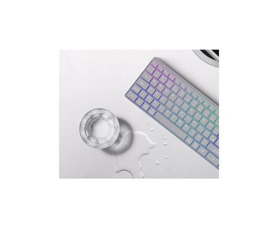 Клавиатура Canyon HKB-W11 Slim Dual Mode Wireless/Bluetooth RGB UA Grey (CNS-HBTK11G), изображение 6 Клавиатура Canyon HKB-W11 Slim Dual Mode Wireless/Bluetooth RGB UA Grey (CNS-HBTK11G), изображение 6