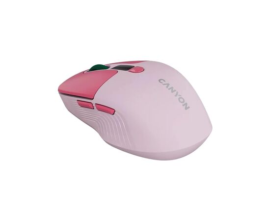 Мышка Canyon MW-26 LCD Silent Wireless/Bluetooth Pink (CNS-CMSW26P), изображение 4 Мышка Canyon MW-26 LCD Silent Wireless/Bluetooth Pink (CNS-CMSW26P), изображение 4