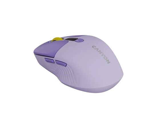 Мышка Canyon MW-26 LCD Silent Wireless/Bluetooth Violet (CNS-CMSW26V), изображение 4 Мышка Canyon MW-26 LCD Silent Wireless/Bluetooth Violet (CNS-CMSW26V), изображение 4