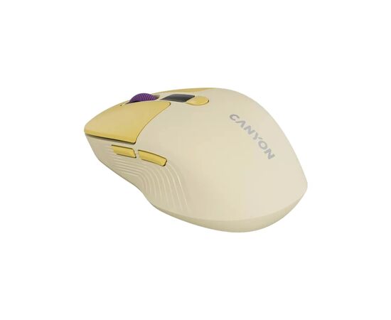 Мышка Canyon MW-26 LCD Silent Wireless/Bluetooth Yellow (CNS-CMSW26Y), изображение 4 Мышка Canyon MW-26 LCD Silent Wireless/Bluetooth Yellow (CNS-CMSW26Y), изображение 4