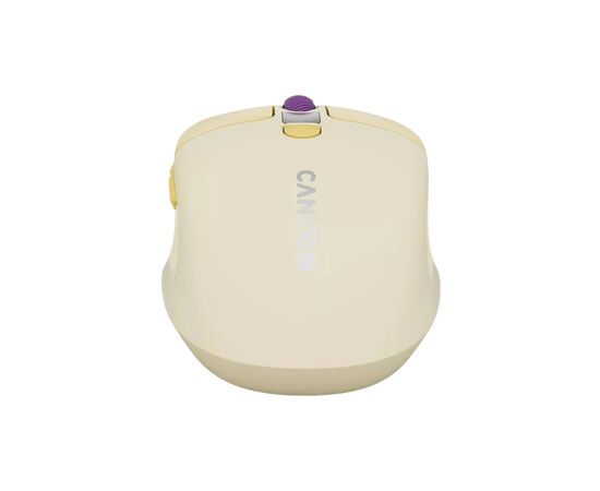 Мышка Canyon MW-26 LCD Silent Wireless/Bluetooth Yellow (CNS-CMSW26Y), изображение 8 Мышка Canyon MW-26 LCD Silent Wireless/Bluetooth Yellow (CNS-CMSW26Y), изображение 8
