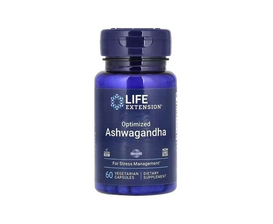 Вітамінно-мінеральний комплекс Life Extension Ашваганда оптимізована, 125 мг, Optimized Ashwagandha, 60 вегет (LEX-88806)