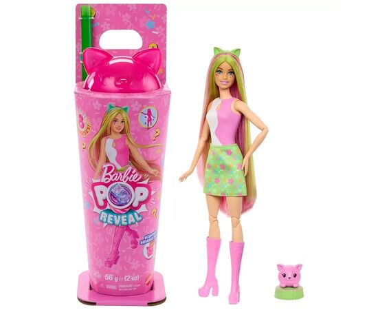 Кукла Barbie Pop Reveal Костюмированная вечеринка Образ котенка (JCN88)