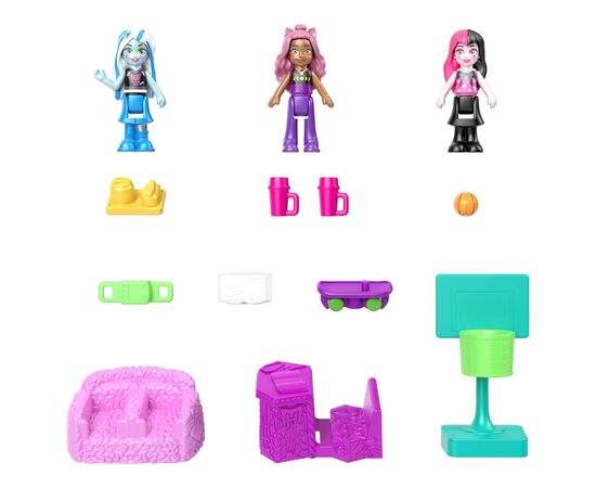 Кукла Monster High Polly Pocket Карманный мир (HVV58), изображение 4 Кукла Monster High Polly Pocket Карманный мир (HVV58), изображение 4