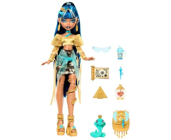 Кукла Monster High Монстро-классика новое поколение Клео (HXH74), изображение 2 Кукла Monster High Монстро-классика новое поколение Клео (HXH74), изображение 2