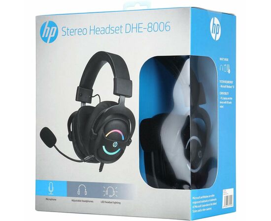 Наушники HP DHE-8006 Gaming 7.1 Sound USB Black (DHE-8006), изображение 5 Наушники HP DHE-8006 Gaming 7.1 Sound USB Black (DHE-8006), изображение 5
