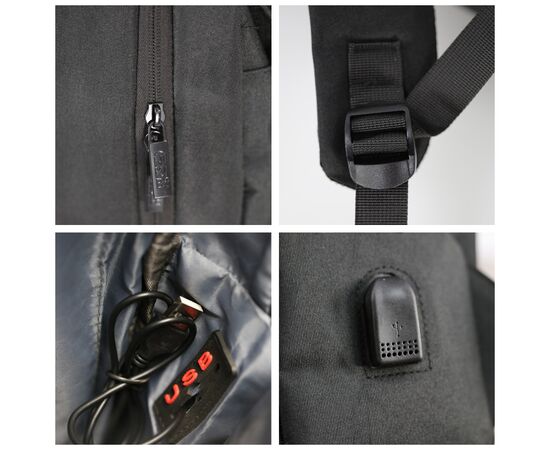 Рюкзак туристический NikiBo Studio 16л чорний (30011005-01), изображение 4