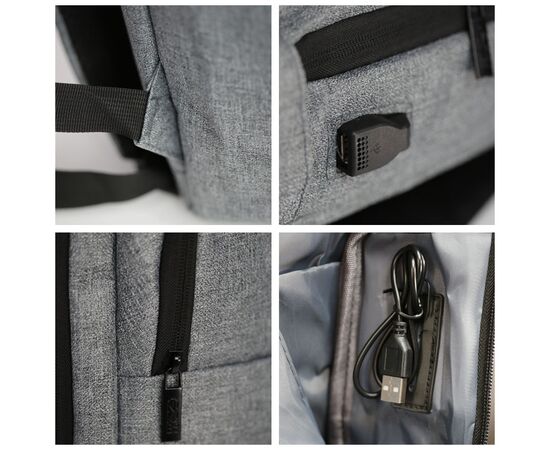 Рюкзак туристический NikiBo Sleek 15л сірий (30010805-07), изображение 4 Рюкзак туристический NikiBo Sleek 15л сірий (30010805-07), изображение 4