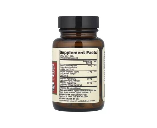 Минералы Dr. Mercola Железо из органического карри, Iron From Organic Curry, 30 таблето (MCL-21346), изображение 2 Минералы Dr. Mercola Железо из органического карри, Iron From Organic Curry, 30 таблето (MCL-21346), изображение 2