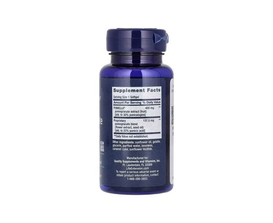 Витаминно-минеральный комплекс Life Extension Гранатовый комплекс, Pomegranate Complete, 30 гелевых капсул (LEX-19533), изображение 2 Витаминно-минеральный комплекс Life Extension Гранатовый комплекс, Pomegranate Complete, 30 гелевых капсул (LEX-19533), изображение 2