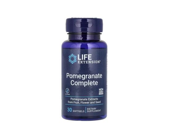 Вітамінно-мінеральний комплекс Life Extension Гранатовий комплекс, Pomegranate Complete, 30 гелевих капсул (LEX-19533)