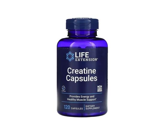 Витаминно-минеральный комплекс Life Extension Креатин, 1000 мг, Creatine Capsules, 120 капсул (LEX-15291)