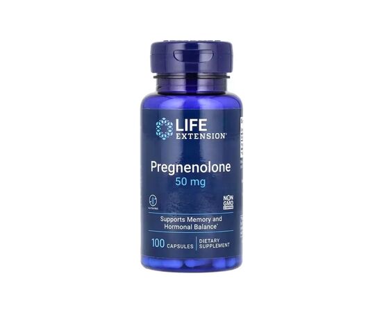 Витаминно-минеральный комплекс Life Extension Прегненолон, Pregnenolone, 100 капсул (LEX-30210)