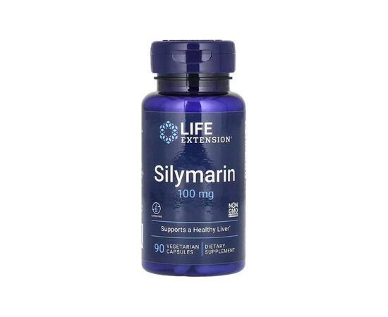 Витаминно-минеральный комплекс Life Extension Расторопша (Силимарин), 100 мг, Silymarin, 90 вегетарианских к (LEX-18849)