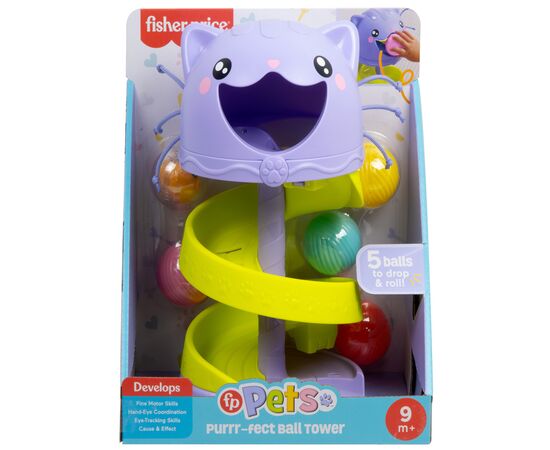 Развивающая игрушка Fisher-Price Веселая башня с шарами (HTW92), изображение 3 Развивающая игрушка Fisher-Price Веселая башня с шарами (HTW92), изображение 3