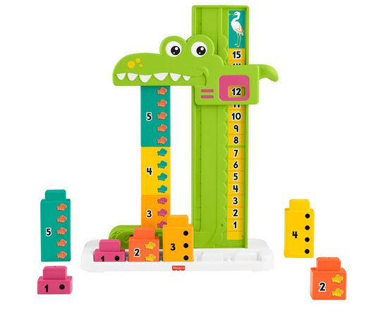 Розвиваюча іграшка Fisher-Price Вчимося разом Яскравий алігатор (JCT13), зображення 2 Розвиваюча іграшка Fisher-Price Вчимося разом Яскравий алігатор (JCT13), зображення 2