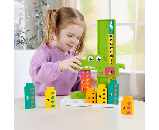 Розвиваюча іграшка Fisher-Price Вчимося разом Яскравий алігатор (JCT13), зображення 4 Розвиваюча іграшка Fisher-Price Вчимося разом Яскравий алігатор (JCT13), зображення 4