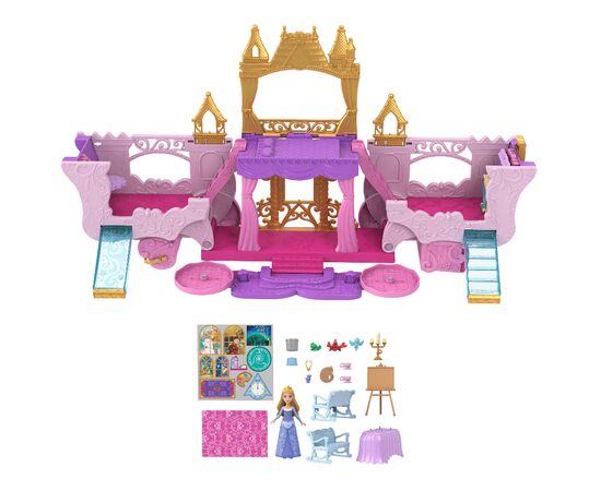 Кукла Disney Princess Карета-замок с мини-куклой Аврора 2 в 1 (HWX17), изображение 2 Кукла Disney Princess Карета-замок с мини-куклой Аврора 2 в 1 (HWX17), изображение 2