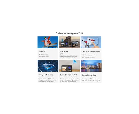Экшн-камера SJCAM SJ8 Dual Screen (6972476162183), изображение 7 Экшн-камера SJCAM SJ8 Dual Screen (6972476162183), изображение 7