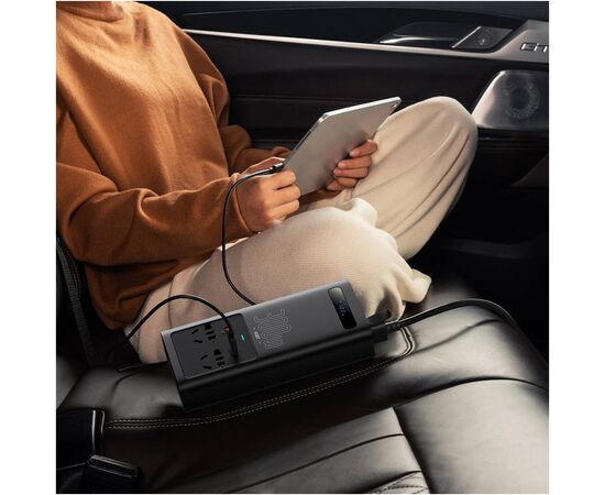 Автомобильный инвертор 12V/220V 500W IGBT Baseus In-car Inverter Baseus (CGNB010101), изображение 11 Автомобильный инвертор 12V/220V 500W IGBT Baseus In-car Inverter Baseus (CGNB010101), изображение 11