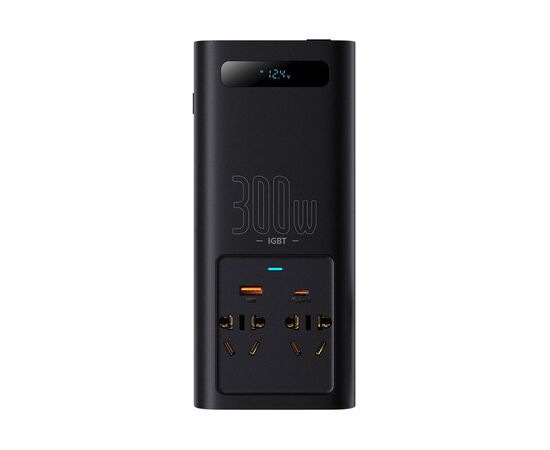 Автомобильный инвертор 12V/220V 500W IGBT Baseus In-car Inverter Baseus (CGNB010101), изображение 2 Автомобильный инвертор 12V/220V 500W IGBT Baseus In-car Inverter Baseus (CGNB010101), изображение 2