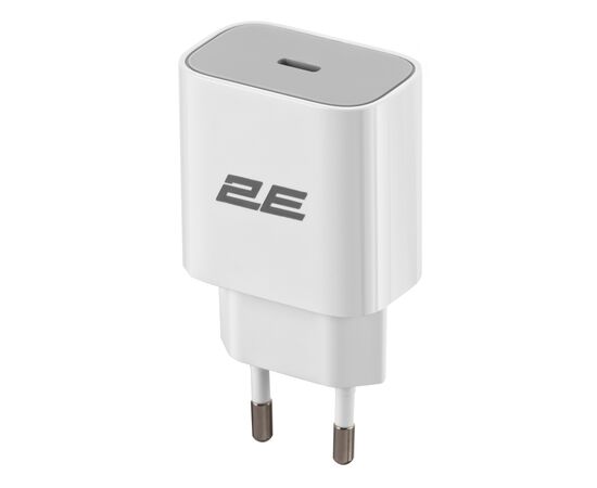 Зарядное устройство 2E 25W USB-C PD white (2E-WC1USBC25W-W), изображение 5 Зарядное устройство 2E 25W USB-C PD white (2E-WC1USBC25W-W), изображение 5