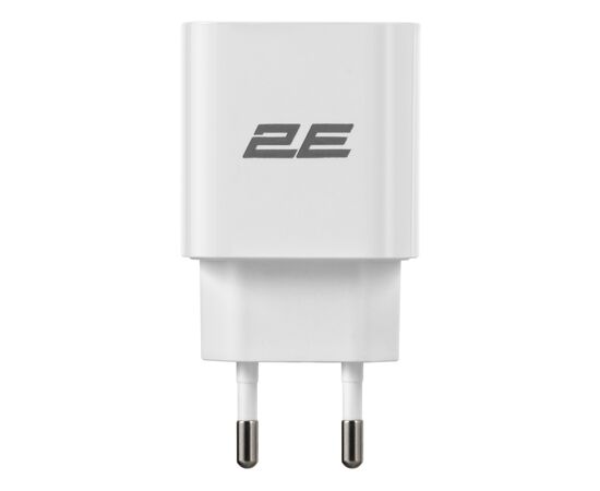 Зарядний пристрій 2E 25W USB-C PD white (2E-WC1USBC25W-W)