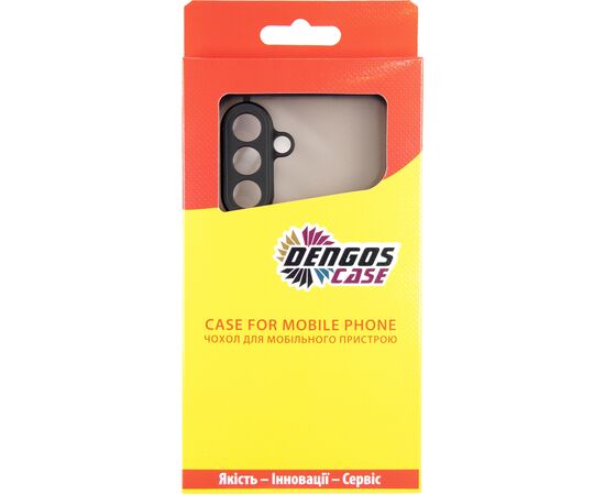 Чехол для мобильного телефона Dengos Samsung Galaxy A36 Matte + glass 2pcs (Black) (DG-CTG2P-15), изображение 4