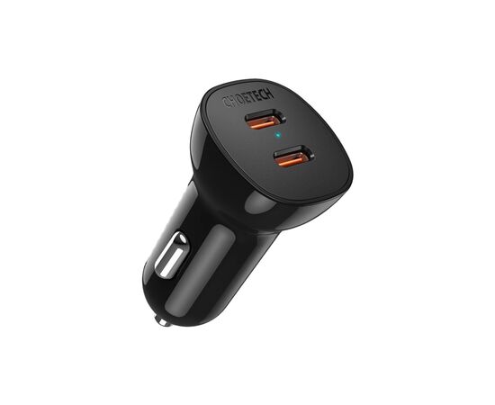 Зарядний пристрій Choetech 2xUSB 40W (2xUSB-C) PD3.0 20W (TC0008-V2-BK)