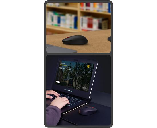 Мышка Xiaomi Miiiw Mute Wireless Black (MWMM01 Black), изображение 3 Мышка Xiaomi Miiiw Mute Wireless Black (MWMM01 Black), изображение 3