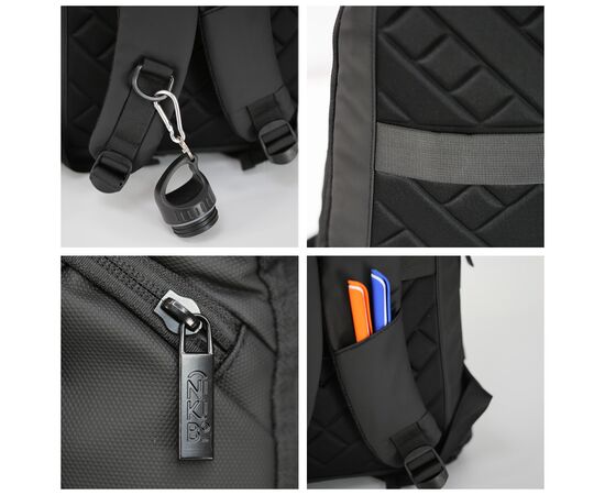 Рюкзак туристический NikiBo Trail 12л чорний (30011505-01), изображение 4 Рюкзак туристический NikiBo Trail 12л чорний (30011505-01), изображение 4