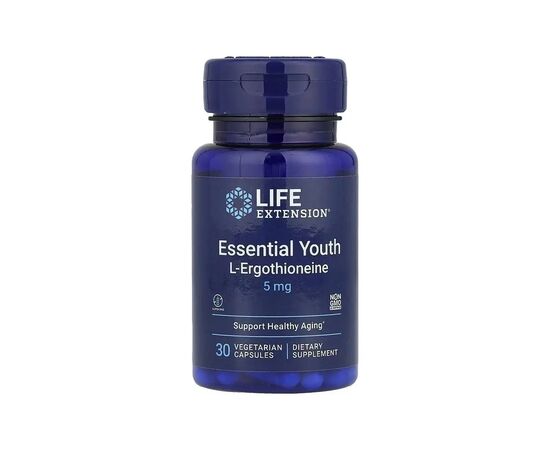 Витаминно-минеральный комплекс Life Extension L-эрготионеин и молодость, 5 мг, Essential Youth L-Ergothioneine, 30 вег (LEX-24313)