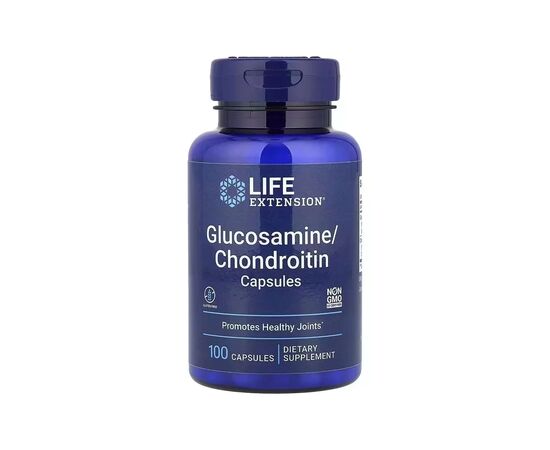 Витаминно-минеральный комплекс Life Extension Глюкозамин и хондроитин, Glucosamine & Chondroitin, 100 капсул (LEX-52210)