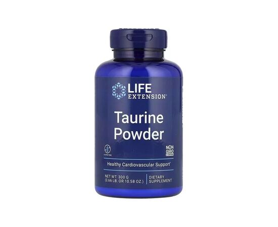 Вітамінно-мінеральний комплекс Life Extension Таурін у порошку, Taurine Powder, 300 гр (LEX-13330)