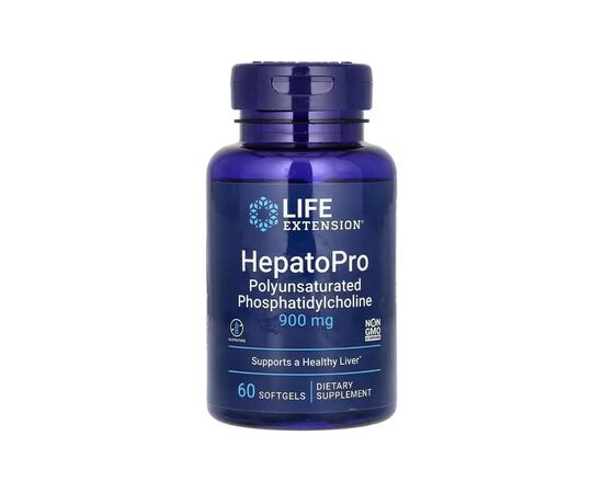 Вітамінно-мінеральний комплекс Life Extension Фосфатидилхолін, 900 мг, HepatoPro, 60 гелевих капсул (LEX-13936)