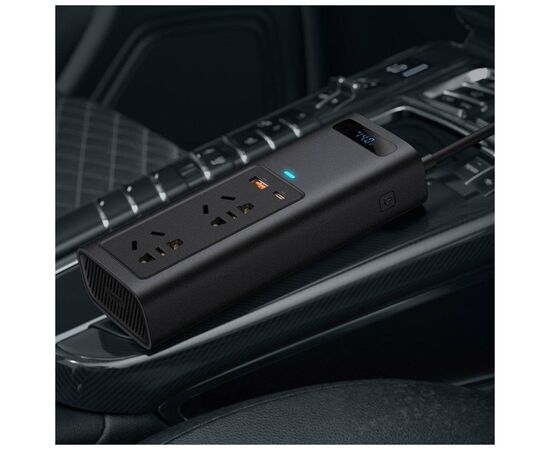 Автомобильный инвертор 12V/220V 150W In-car Inverter, USB, Type-C, 0.4m Baseus (CRNBQ-A01), изображение 11 Автомобильный инвертор 12V/220V 150W In-car Inverter, USB, Type-C, 0.4m Baseus (CRNBQ-A01), изображение 11