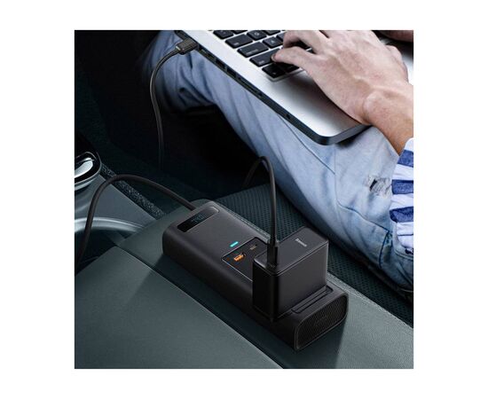 Автомобильный инвертор 12V/220V 150W In-car Inverter, USB, Type-C, 0.4m Baseus (CRNBQ-A01), изображение 12 Автомобильный инвертор 12V/220V 150W In-car Inverter, USB, Type-C, 0.4m Baseus (CRNBQ-A01), изображение 12