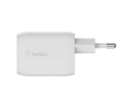 Зарядное устройство Belkin 65W 2хUSB-С GAN PD PPS white (WCH013VFWH), изображение 3 Зарядное устройство Belkin 65W 2хUSB-С GAN PD PPS white (WCH013VFWH), изображение 3